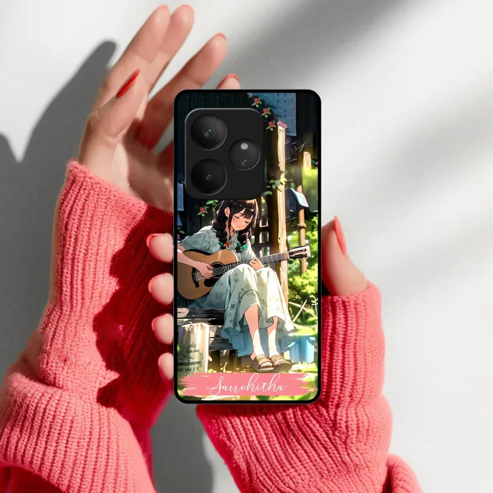 Guitar Girl Glossy Metal Case Cover For Realme - ShopOnCliQ