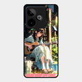 Guitar Girl Glossy Metal Case Cover For Realme Gt 7T 5G