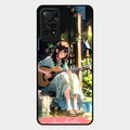 Guitar Girl Glossy Metal Case Cover For Redmi Note 11 Pro Plus 5G