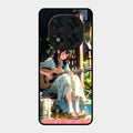Guitar Girl Glossy Metal Case Cover For Redmi Note 15 Pro 5G