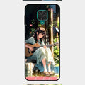 Guitar Girl Glossy Metal Case Cover For Redmi Note 9 Pro Max