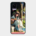 Guitar Girl Glossy Metal Case Cover For Vivo V20