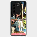 Guitar Girl Glossy Metal Case Cover For Vivo V27 Pro 5G