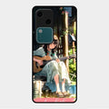 Guitar Girl Glossy Metal Case Cover For Vivo V30 5G