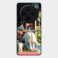 Guitar Girl Glossy Metal Case Cover For Vivo X100 5G