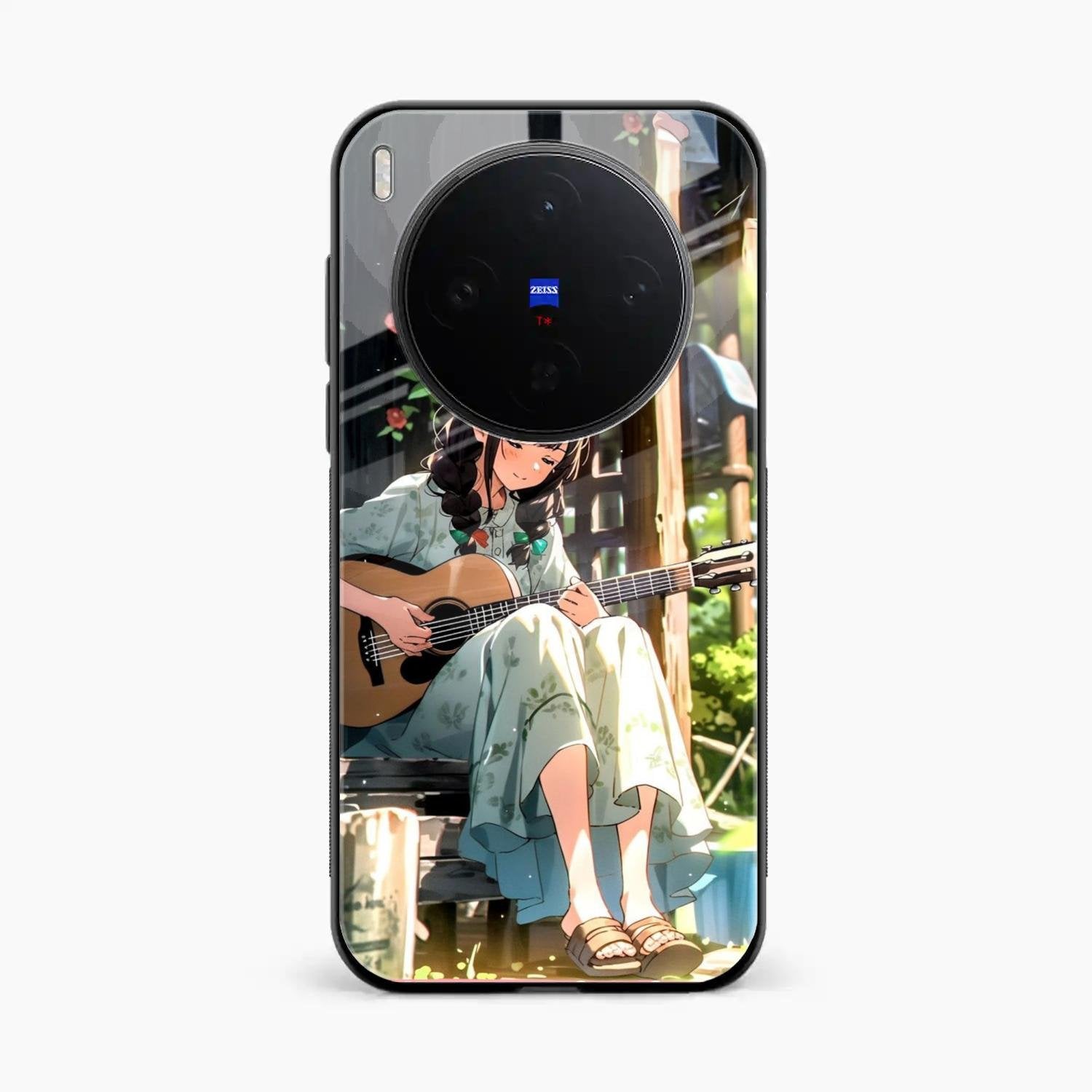 Guitar Girl Glossy Metal Case Cover For Vivo X300 5G