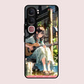 Guitar Girl Glossy Metal Case Cover For Vivo Y31 5G