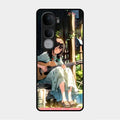 Guitar Girl Glossy Metal Case Cover For Vivo Y400 Pro 5G