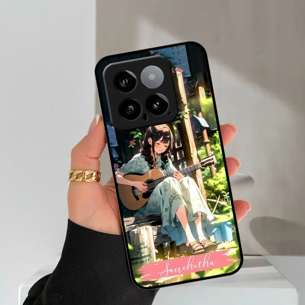 Guitar Girl Glossy Metal Case Cover For Redmi - ShopOnCliQ