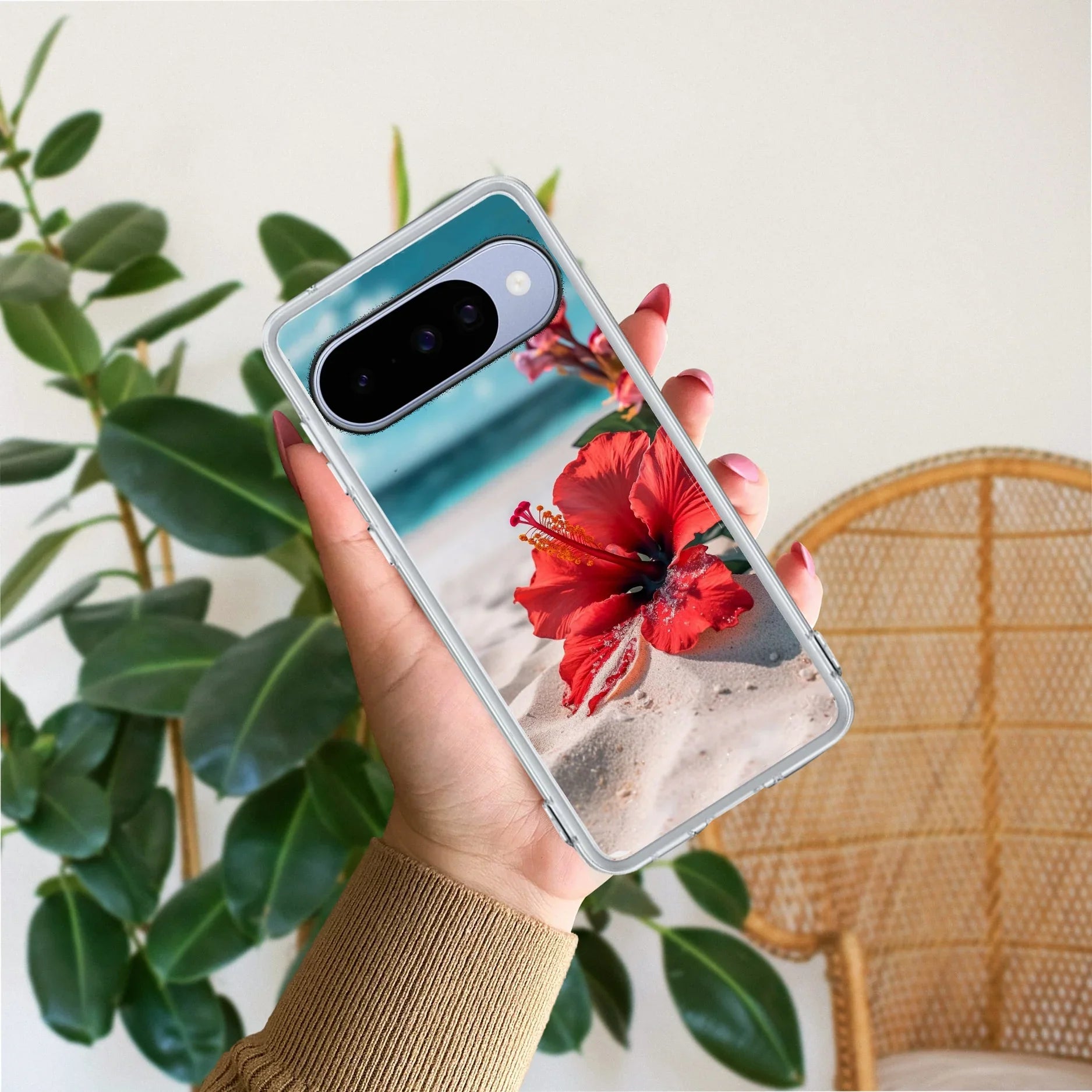 Gurhal Floral Transparent Silicon Case For Google Pixel 10