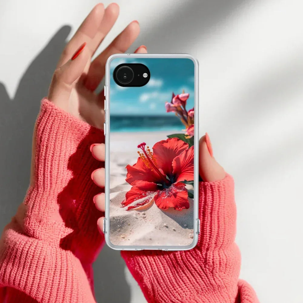 Gurhal Floral Anti Yellow Clear Case For iPhone 17e