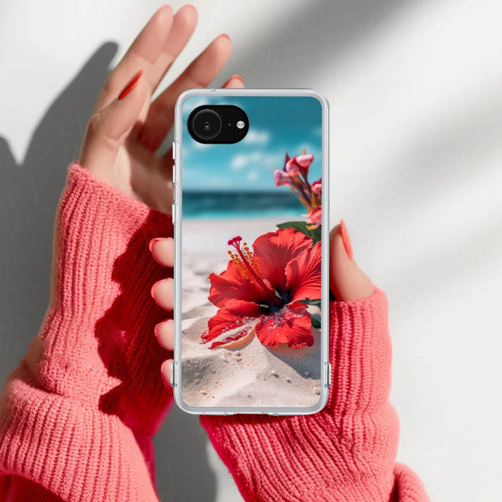 Gurhal Floral Transparent Silicon Case For iPhone