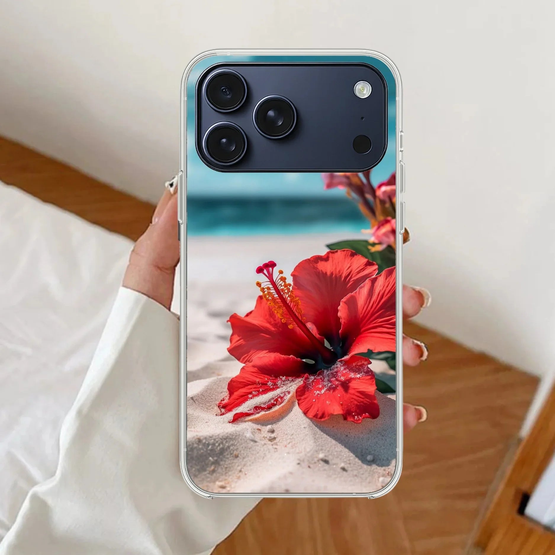 Gurhal Floral Transparent Silicon Case For iPhone - ShopOnCliQ