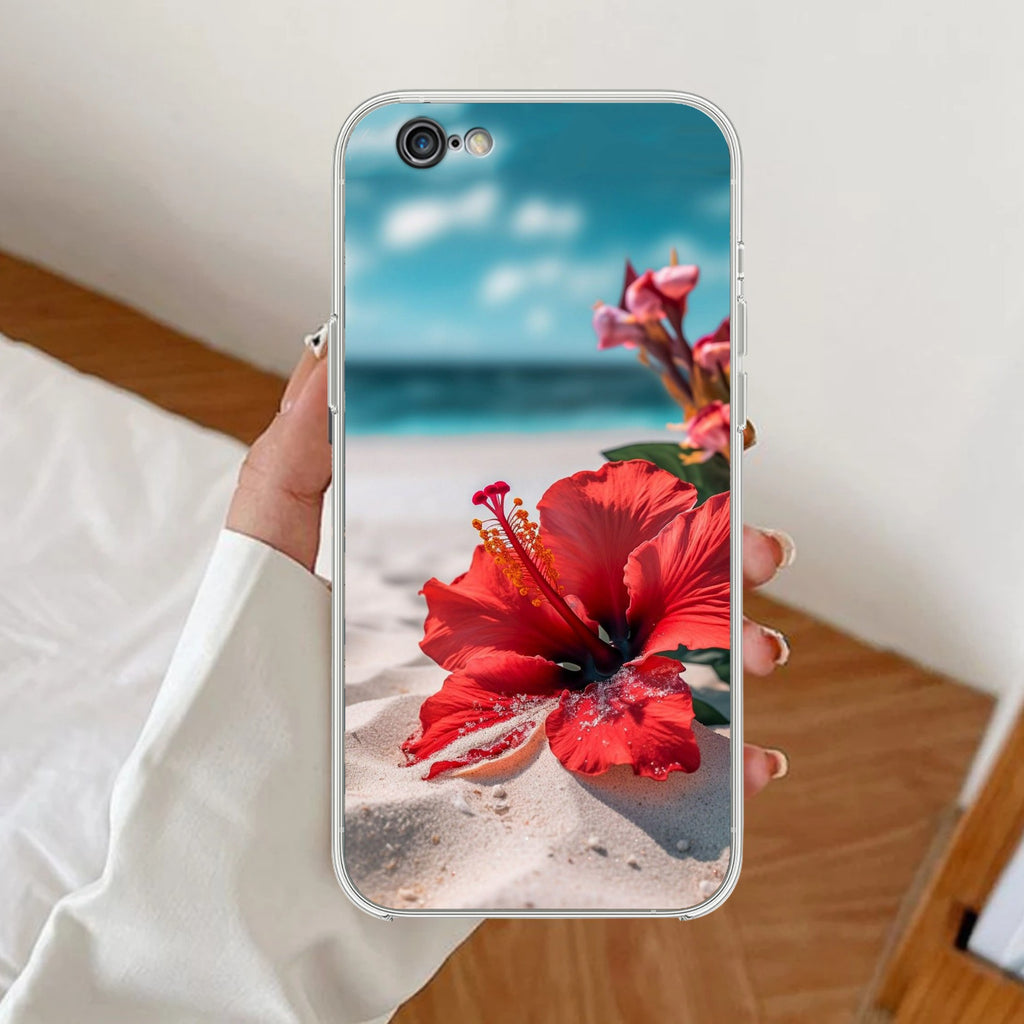 Gurhal Floral Anti Yellow Clear Case For iPhone 7 / iPhone 8 / iPhone Se 2020