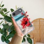 Gurhal Floral Transparent Silicon Case For iPhone 14 Plus