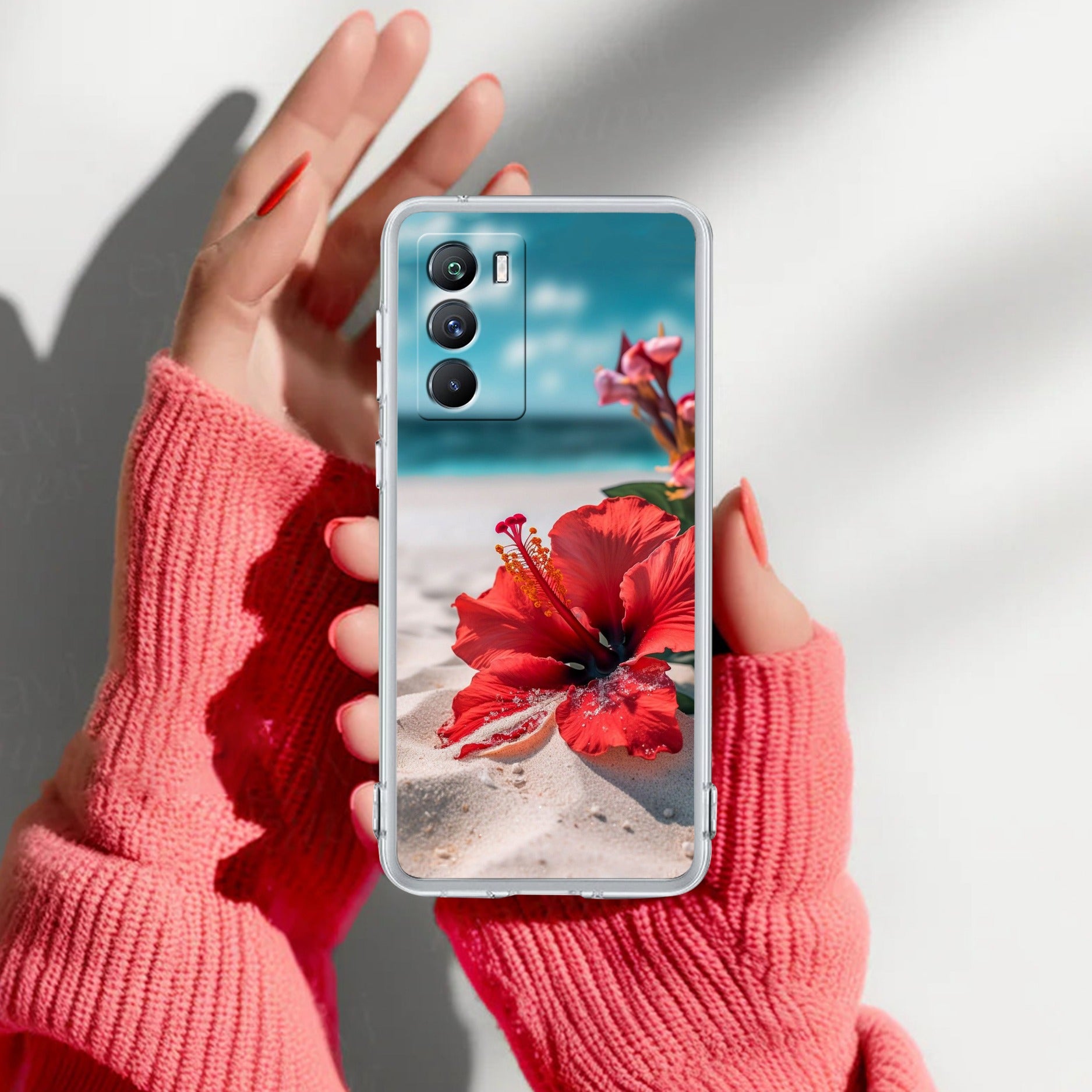 Gurhal Floral Transparent Silicon Case For iQOO 9 SE 5G