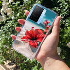 Gurhal Floral Transparent Silicon Case For iQOO Z7s 5G