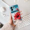 Gurhal Floral Transparent Silicon Case For Vivo X90 Pro 5G