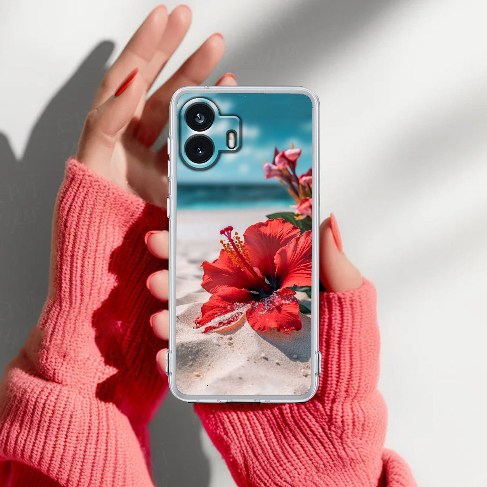 Gurhal Floral Transparent Silicon Case For Nothing Phone 2