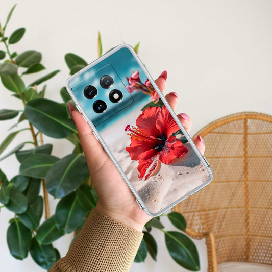 Gurhal Floral Transparent Silicon Case For OnePlus