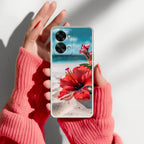 Gurhal Floral Transparent Silicon Case For OnePlus Nord 2T 5G