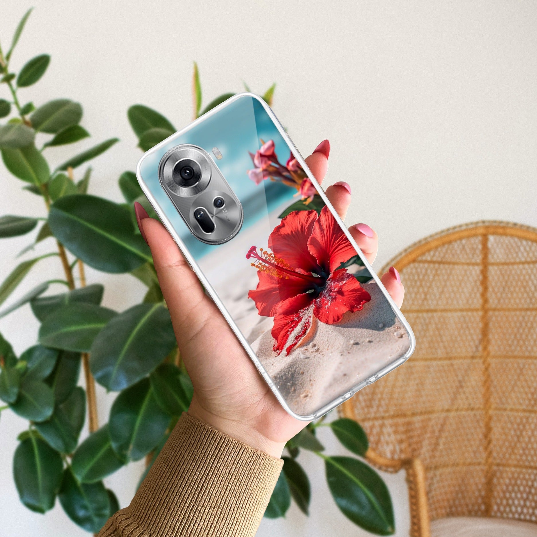 Personalized Pink Blossom Girl Anti Yellow Case For Google Pixel 9a 5G