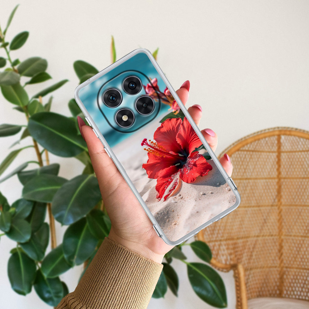 Gurhal Floral Transparent Silicon Case For Redmi Note 13 Pro 5G