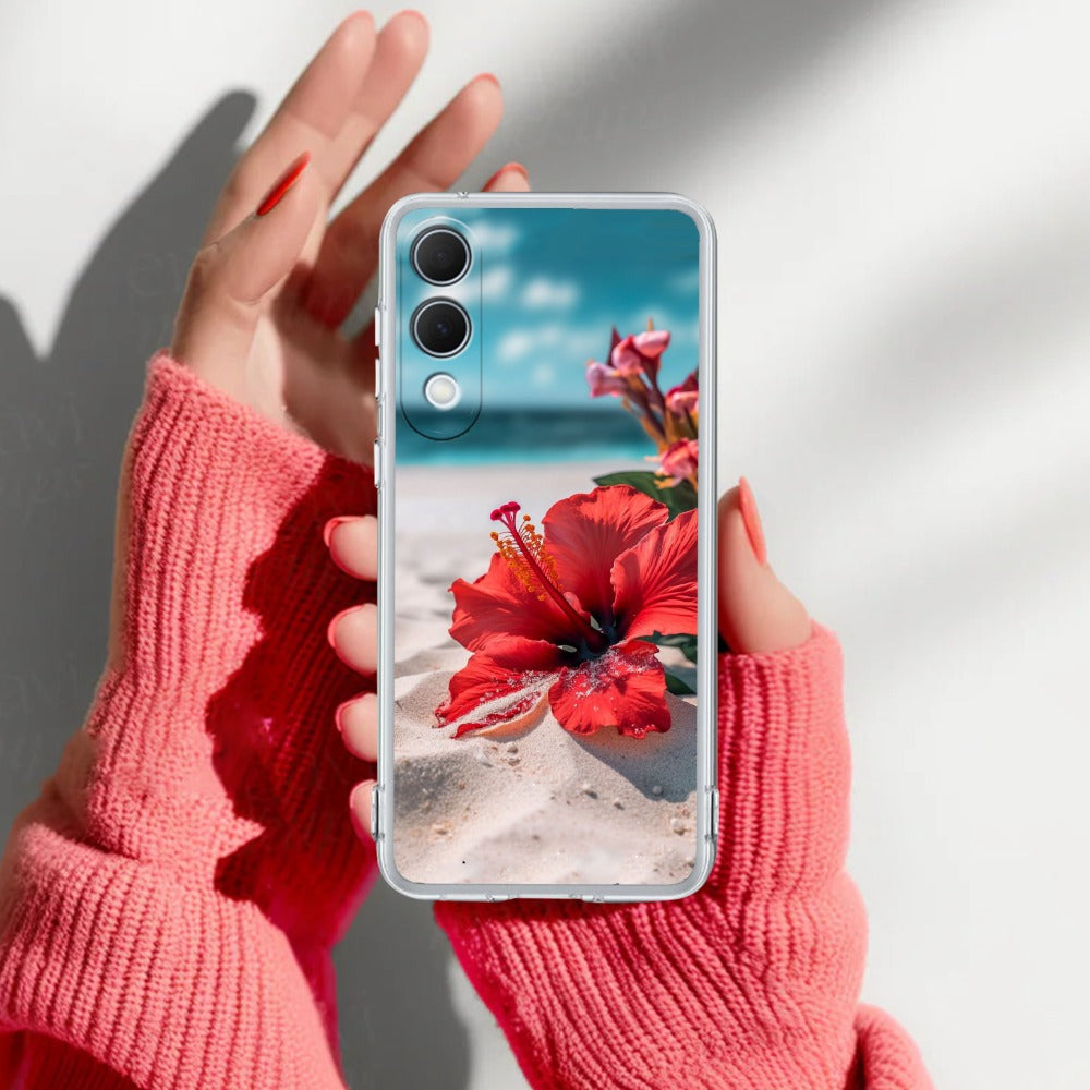 Gurhal Floral Transparent Silicon Case For Samsung