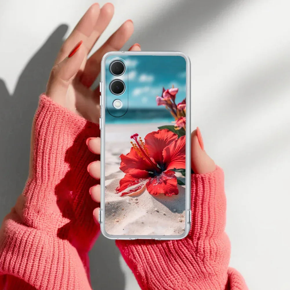 Gurhal Floral Transparent Silicon Case For Samsung