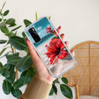 Gurhal Floral Transparent Silicon Case For Vivo V20 SE