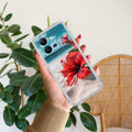 Gurhal Floral Transparent Silicon Case For Vivo Y33s / Vivo Y33T