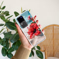 Gurhal Floral Transparent Silicon Case For Vivo V30 Pro 5G