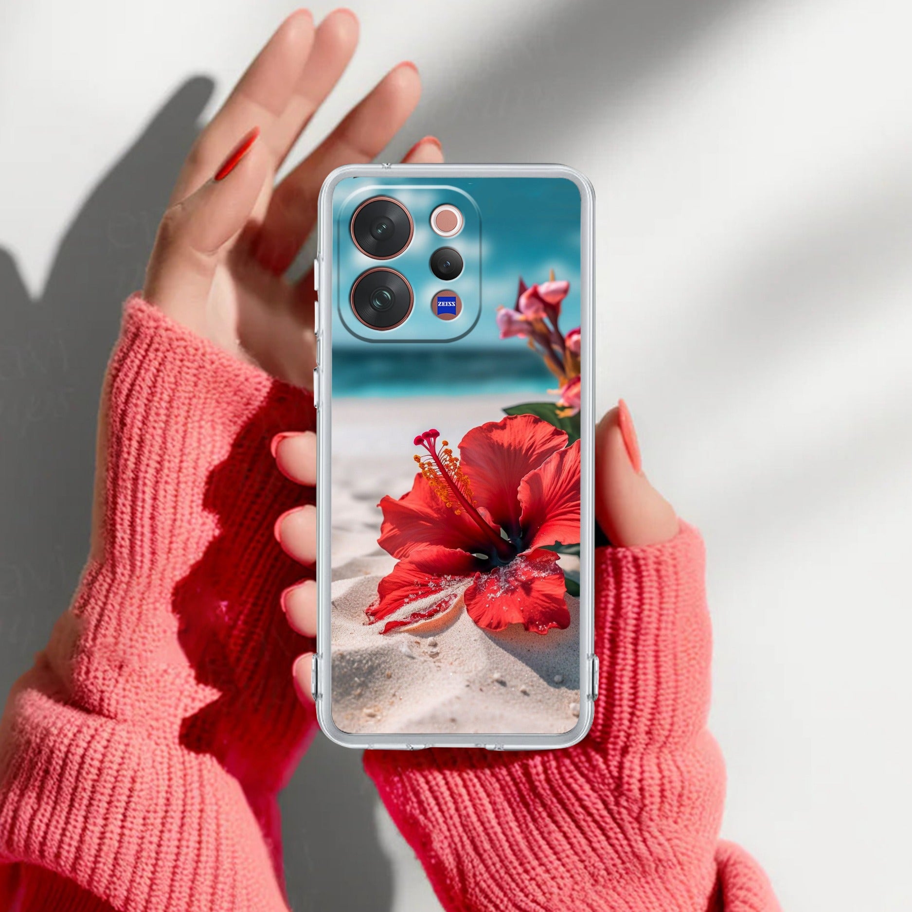 Gurhal Floral Anti Yellow Case For Vivo V70 Elite 5G
