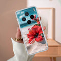 Gurhal Floral Transparent Silicon Case For Vivo V25 Pro 5G
