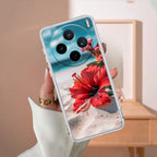 Gurhal Floral Transparent Silicon Case For Vivo