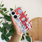 Happy Tea Time Transparent Silicon Case For iQOO Neo 9 Pro 5G