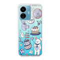 Happy Tea Time Transparent Silicon Case For iQOO Z6 Lite 5G