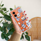 Happy Tea Time Transparent Silicon Case For Vivo T3 Pro 5G