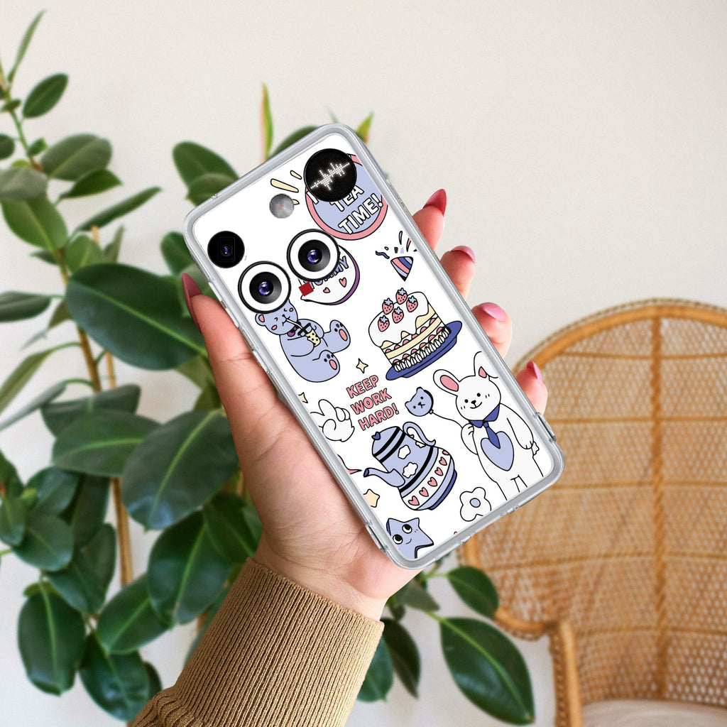 Happy Tea Time Anti Yellow Case For Nothing Phone 3