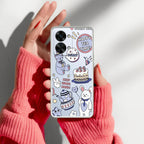 Happy Tea Time Transparent Silicon Case For OnePlus Nord 2T 5G