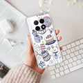 Happy Tea Time Transparent Silicon Case For Oppo F29 Pro 5G