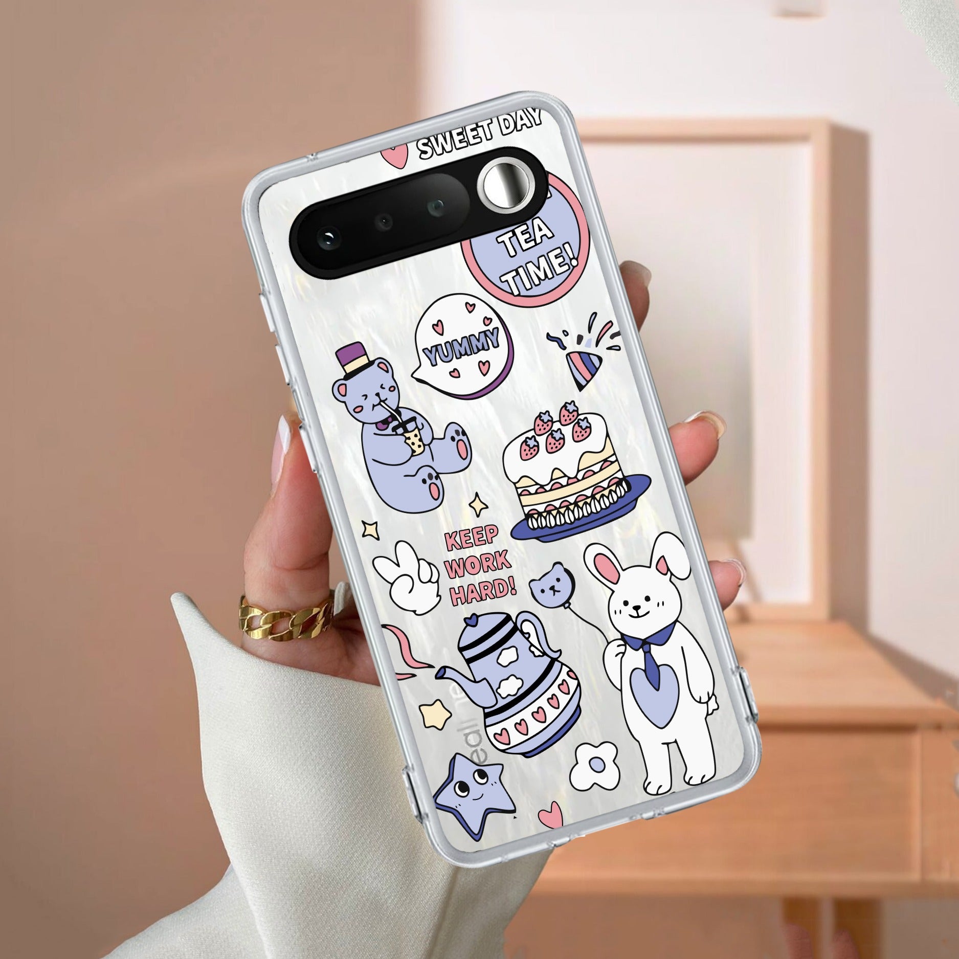 Happy Tea Time Anti Yellow Case For Realme 16 5G