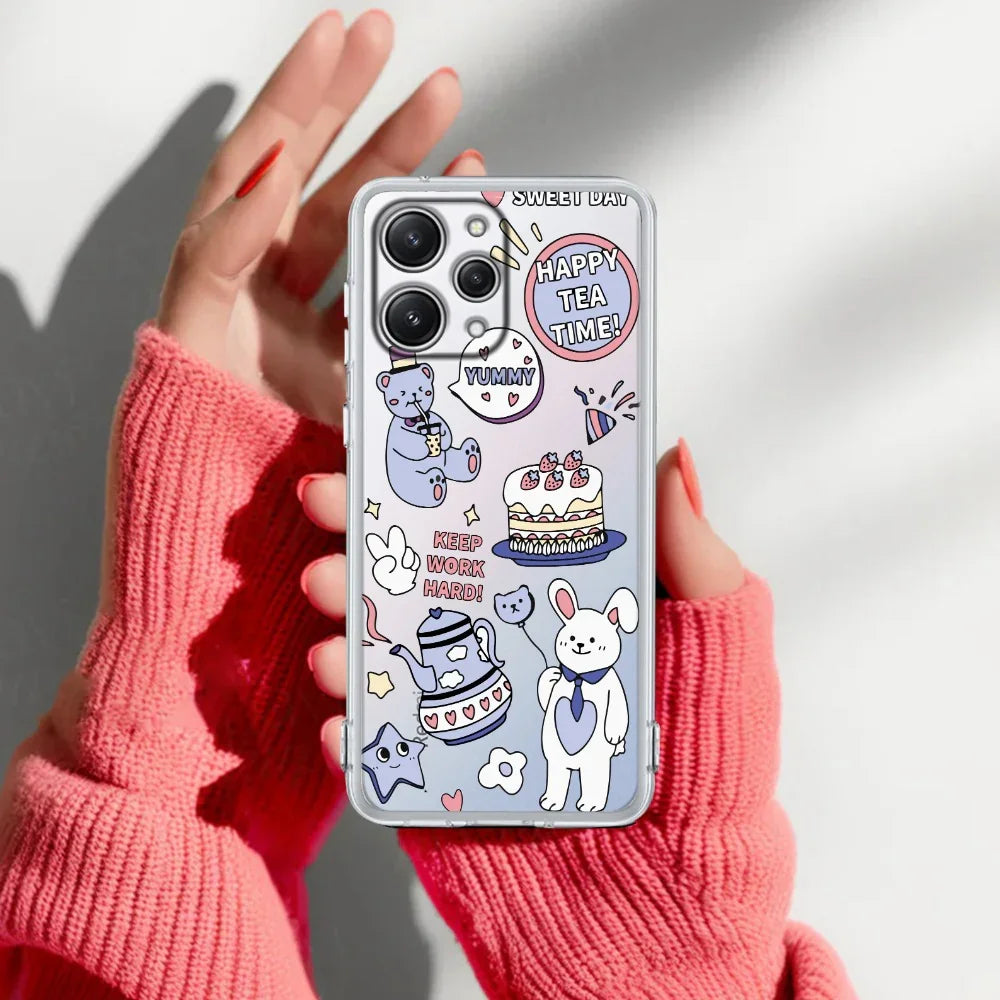 Happy Tea Time Transparent Silicon Case For Redmi/Xiaomi - ShopOnCliQ