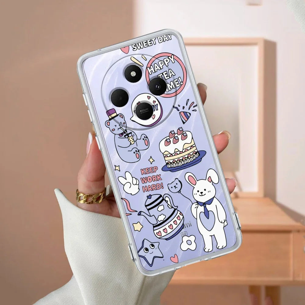 Cute Bunny Customize Transparent Silicon Case For Poco - ShopOnCliQ