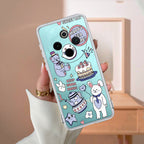 Happy Tea Time Transparent Silicon Case For Vivo T4 5G
