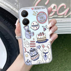 Happy Tea Time Anti Yellow Case For Vivo Y28 5G