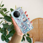 Happy Tea Time Transparent Silicon Case For Vivo V29 5G