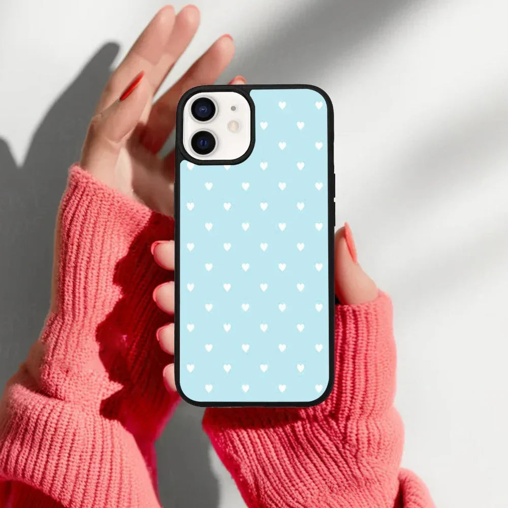 Heart Design Glossy Metal Case Cover For iPhone - ShopOnCliQ