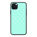 Heart Design Glossy Metal Case Cover For iPhone 14 Plus