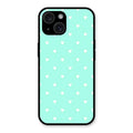 Heart Design Glossy Metal Case Cover For iPhone 15